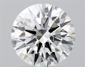 Picture of Natural Diamond 1.51 Carats, Round with Excellent Cut, H Color, VS2 Clarity and Certified by GIA