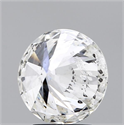 Natural Diamond 3.02 Carats, Round with Excellent Cut, H Color, I1 Clarity and Certified by GIA