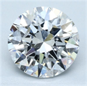 Natural Diamond 1.70 Carats, Round with Excellent Cut, E Color, VS1 Clarity and Certified by GIA