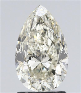 Picture of Natural Diamond 1.70 Carats, Pear with  Cut, I Color, SI2 Clarity and Certified by IGI