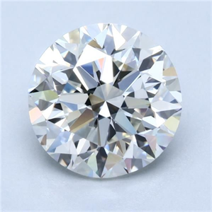 Picture of Natural Diamond 2.00 Carats, Round with Very Good Cut, I Color, IF Clarity and Certified by GIA