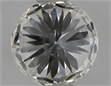 Natural Diamond 0.52 Carats, Round with Excellent Cut, I Color, SI1 Clarity and Certified by GIA