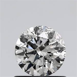 Picture of Natural Diamond 0.59 Carats, Round with Very Good Cut, H Color, I1 Clarity and Certified by GIA