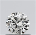 Natural Diamond 0.55 Carats, Round with Excellent Cut, J Color, SI1 Clarity and Certified by GIA