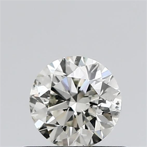 Picture of Natural Diamond 0.50 Carats, Round with Excellent Cut, K Color, SI2 Clarity and Certified by GIA