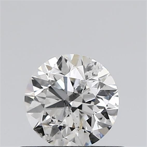 Picture of Natural Diamond 0.51 Carats, Round with Excellent Cut, F Color, I1 Clarity and Certified by GIA