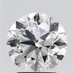 Picture of Natural Diamond 2.01 Carats, Round with Excellent Cut, E Color, SI1 Clarity and Certified by GIA