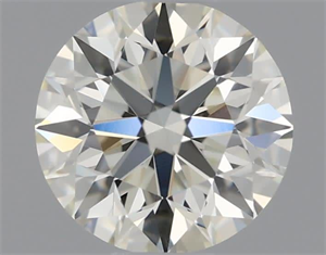 Picture of Natural Diamond 0.55 Carats, Round with Excellent Cut, J Color, VVS2 Clarity and Certified by IGI