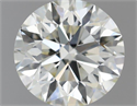 Natural Diamond 0.55 Carats, Round with Excellent Cut, J Color, VS2 Clarity and Certified by IGI