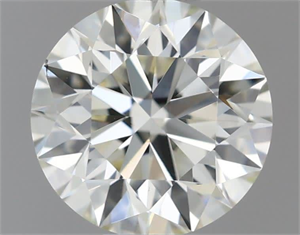 Picture of Natural Diamond 0.55 Carats, Round with Excellent Cut, J Color, VS2 Clarity and Certified by IGI