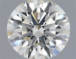 Picture of Natural Diamond 0.59 Carats, Round with Excellent Cut, J Color, VS1 Clarity and Certified by IGI