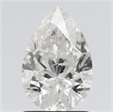 Natural Diamond 1.51 Carats, Pear with  Cut, H Color, I1 Clarity and Certified by IGI