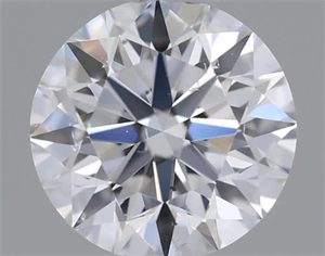 Picture of Natural Diamond 0.40 Carats, Round with Very Good Cut, D Color, SI2 Clarity and Certified by GIA