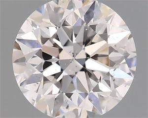 Picture of Natural Diamond 0.40 Carats, Round with Very Good Cut, D Color, SI2 Clarity and Certified by GIA