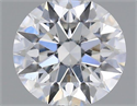 Natural Diamond 0.40 Carats, Round with Excellent Cut, F Color, SI1 Clarity and Certified by GIA