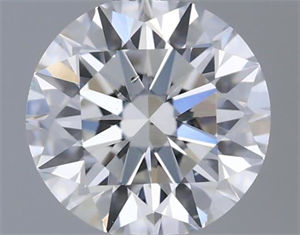 Picture of Natural Diamond 0.40 Carats, Round with Very Good Cut, F Color, SI1 Clarity and Certified by GIA