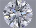 Natural Diamond 0.40 Carats, Round with Excellent Cut, D Color, VS2 Clarity and Certified by GIA