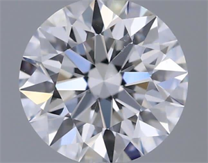 Picture of Natural Diamond 0.40 Carats, Round with Excellent Cut, D Color, VS2 Clarity and Certified by GIA