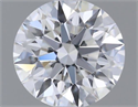 Natural Diamond 0.40 Carats, Round with Excellent Cut, G Color, VVS1 Clarity and Certified by GIA