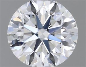 Picture of Natural Diamond 0.40 Carats, Round with Very Good Cut, H Color, VVS2 Clarity and Certified by GIA