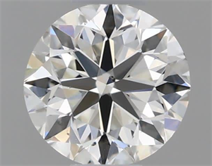 Picture of Natural Diamond 0.40 Carats, Round with Very Good Cut, J Color, VS2 Clarity and Certified by GIA