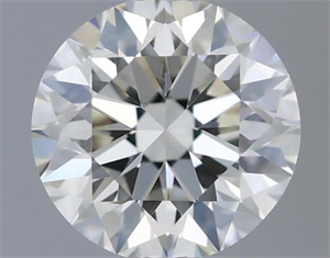 Picture of Natural Diamond 0.40 Carats, Round with Very Good Cut, K Color, VVS2 Clarity and Certified by GIA