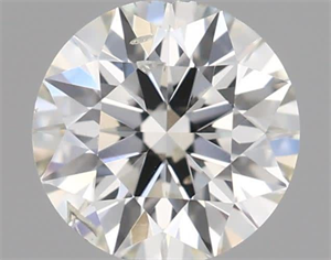 Picture of Natural Diamond 0.40 Carats, Round with Excellent Cut, H Color, SI1 Clarity and Certified by IGI