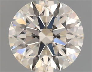 Picture of Natural Diamond 0.40 Carats, Round with Excellent Cut, K Color, VVS2 Clarity and Certified by GIA