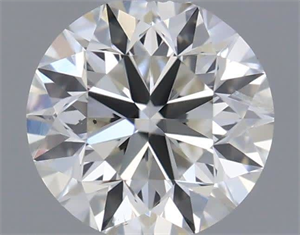 Picture of Natural Diamond 0.40 Carats, Round with Very Good Cut, H Color, SI1 Clarity and Certified by IGI