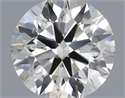 Natural Diamond 0.42 Carats, Round with Excellent Cut, I Color, VS2 Clarity and Certified by IGI