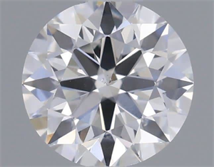 Picture of Natural Diamond 0.40 Carats, Round with Excellent Cut, F Color, SI1 Clarity and Certified by GIA