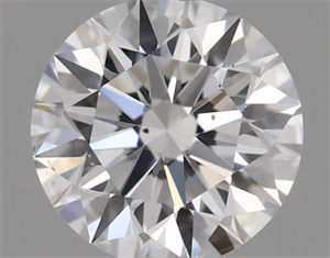 Picture of Natural Diamond 0.40 Carats, Round with Excellent Cut, D Color, SI1 Clarity and Certified by GIA