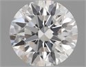 Natural Diamond 0.42 Carats, Round with Excellent Cut, F Color, VS2 Clarity and Certified by GIA