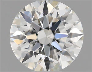 Picture of Natural Diamond 0.42 Carats, Round with Excellent Cut, H Color, VS1 Clarity and Certified by GIA