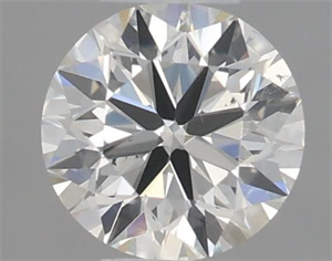 Picture of Natural Diamond 0.41 Carats, Round with Very Good Cut, K Color, VS2 Clarity and Certified by GIA