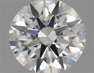 Picture of Natural Diamond 0.41 Carats, Round with Excellent Cut, J Color, VVS1 Clarity and Certified by GIA