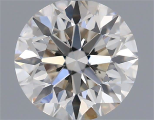 Picture of Natural Diamond 0.50 Carats, Round with Excellent Cut, K Color, VS2 Clarity and Certified by GIA