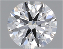 Natural Diamond 0.43 Carats, Round with Excellent Cut, F Color, SI1 Clarity and Certified by GIA