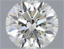 Natural Diamond 0.40 Carats, Round with Excellent Cut, J Color, SI1 Clarity and Certified by IGI