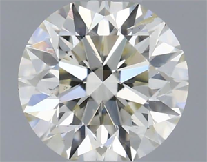 Picture of Natural Diamond 0.40 Carats, Round with Excellent Cut, J Color, SI1 Clarity and Certified by IGI