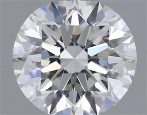 Picture of Natural Diamond 0.44 Carats, Round with Excellent Cut, H Color, VS2 Clarity and Certified by GIA