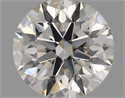 Natural Diamond 0.44 Carats, Round with Excellent Cut, J Color, VVS2 Clarity and Certified by GIA