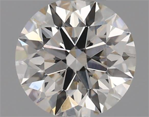 Picture of Natural Diamond 0.44 Carats, Round with Excellent Cut, J Color, VVS2 Clarity and Certified by GIA