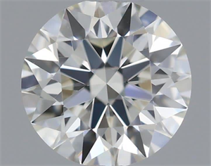 Picture of Natural Diamond 0.44 Carats, Round with Excellent Cut, K Color, VVS1 Clarity and Certified by GIA