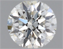 Natural Diamond 0.46 Carats, Round with Excellent Cut, J Color, VS1 Clarity and Certified by GIA