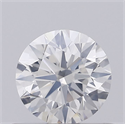 Natural Diamond 0.55 Carats, Round with Excellent Cut, F Color, I1 Clarity and Certified by GIA