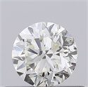 Natural Diamond 0.40 Carats, Round with Very Good Cut, K Color, I1 Clarity and Certified by GIA