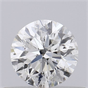 Natural Diamond 0.40 Carats, Round with Excellent Cut, H Color, I1 Clarity and Certified by GIA