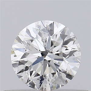 Picture of Natural Diamond 0.40 Carats, Round with Excellent Cut, H Color, I1 Clarity and Certified by GIA