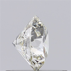 Picture of Natural Diamond 0.52 Carats, Round with Excellent Cut, K Color, VVS2 Clarity and Certified by GIA